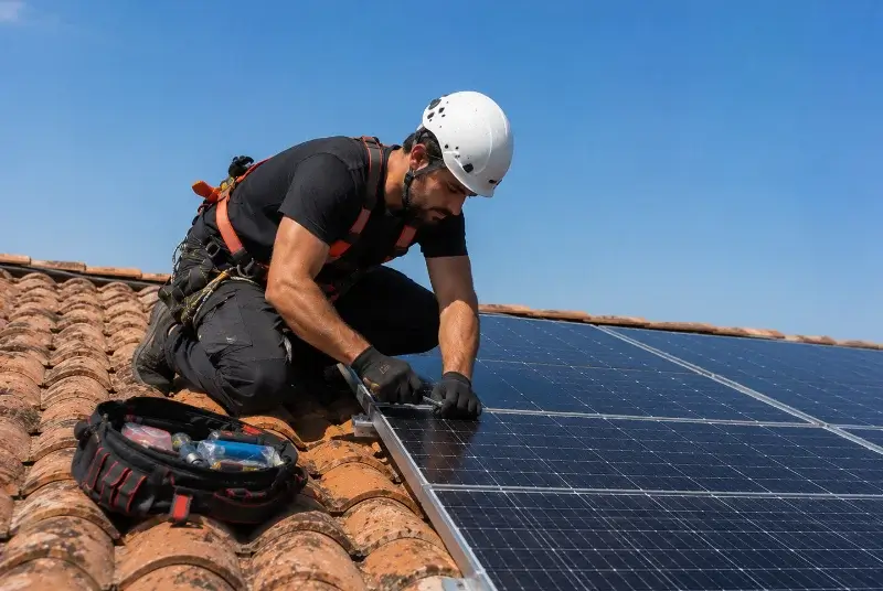 Maintenance et monitoring de panneaux solaires à Bully