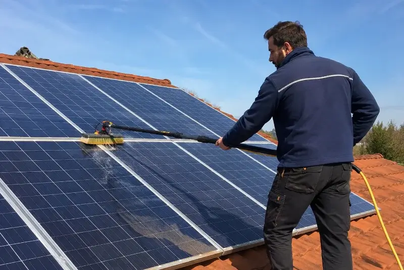 Nettoyage et entretien de panneaux solaires à Bully